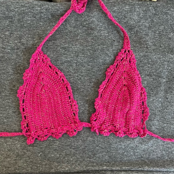 Pink Crochet Bikini - Picture 1 of 3
